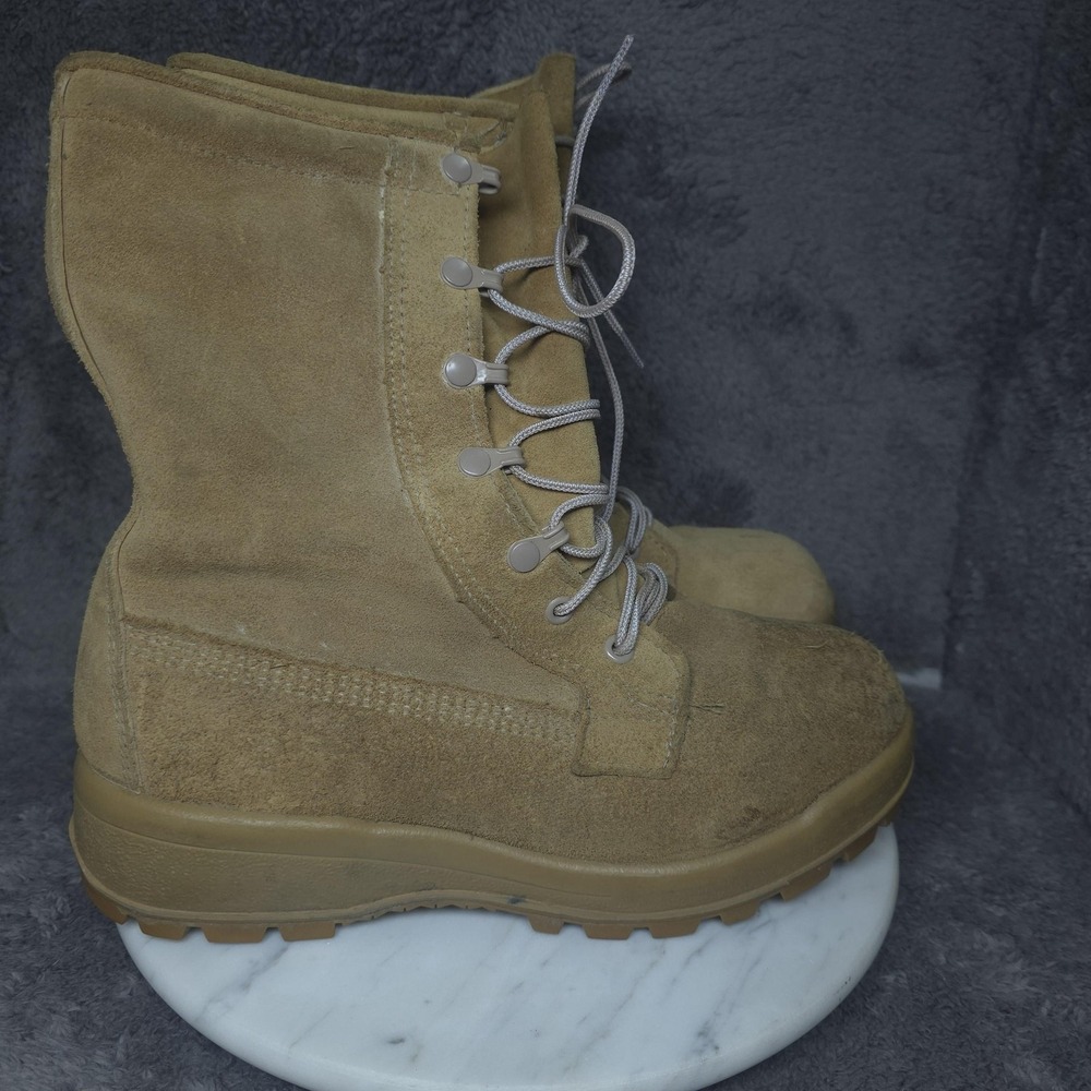 Belleville ICWR Boots Mens 6.5W Beige Suede Waterproof Vibram Combat Military